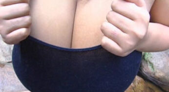 Fuko posing her monster natural big tits